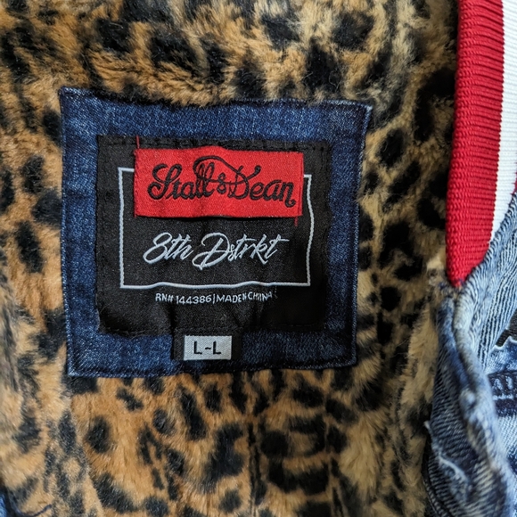 8th Dstrkt x Stall & Dean letterman style jacket- size L - Picture 9 of 13